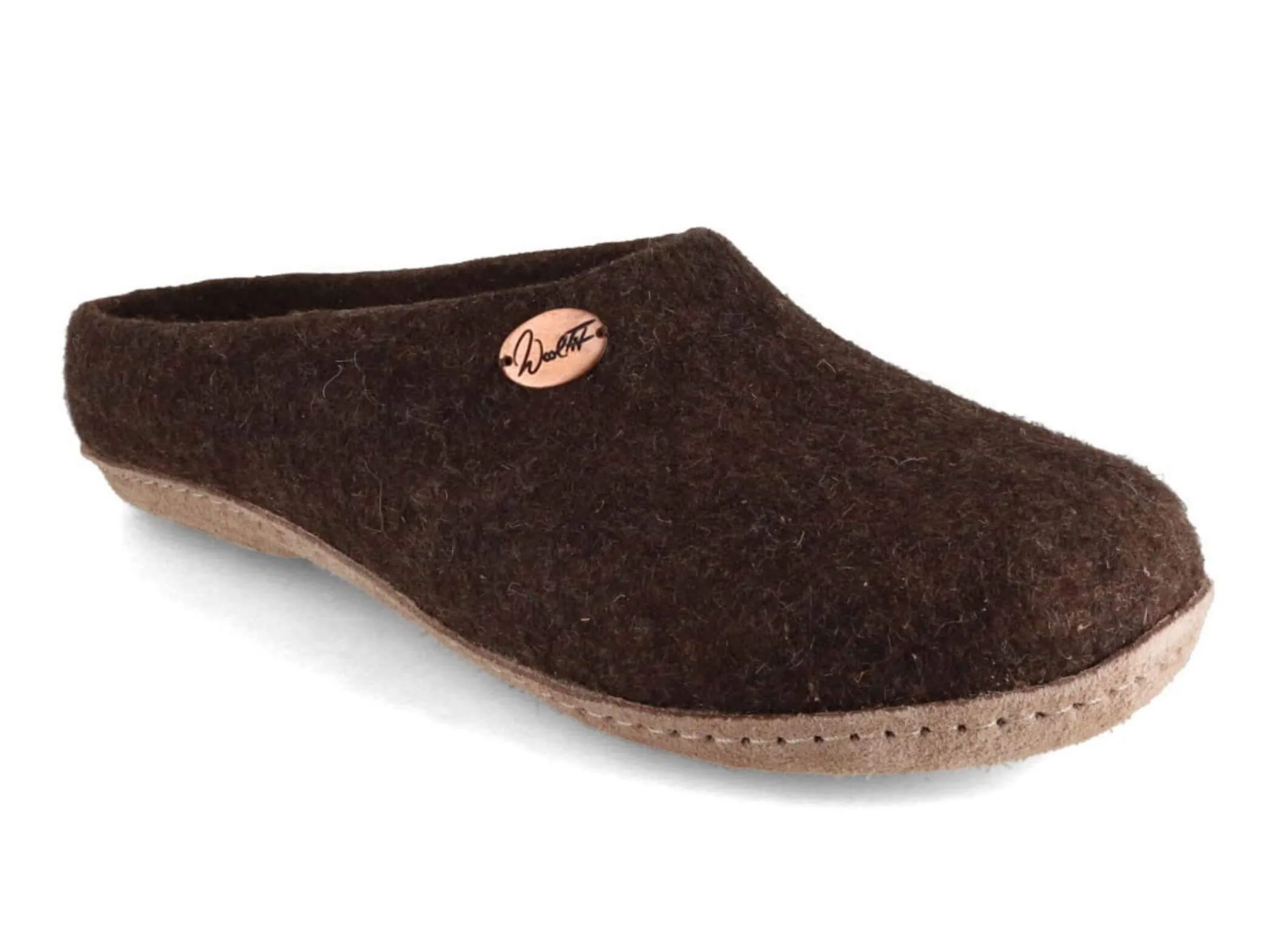 WoolFit Classic | Felt Slippers with Insoles & Leather Sole