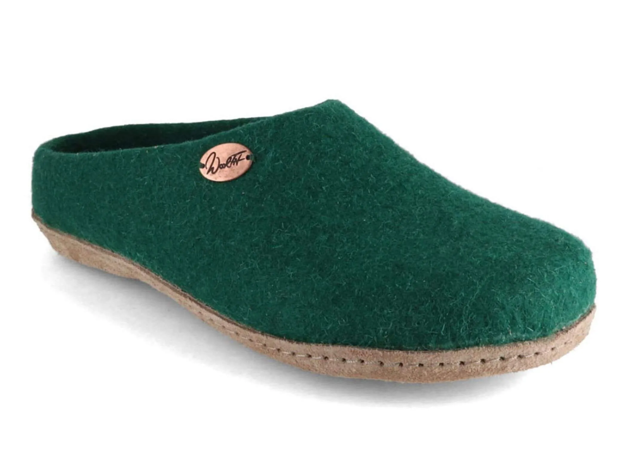 WoolFit Classic | Felt Slippers with Insoles & Leather Sole