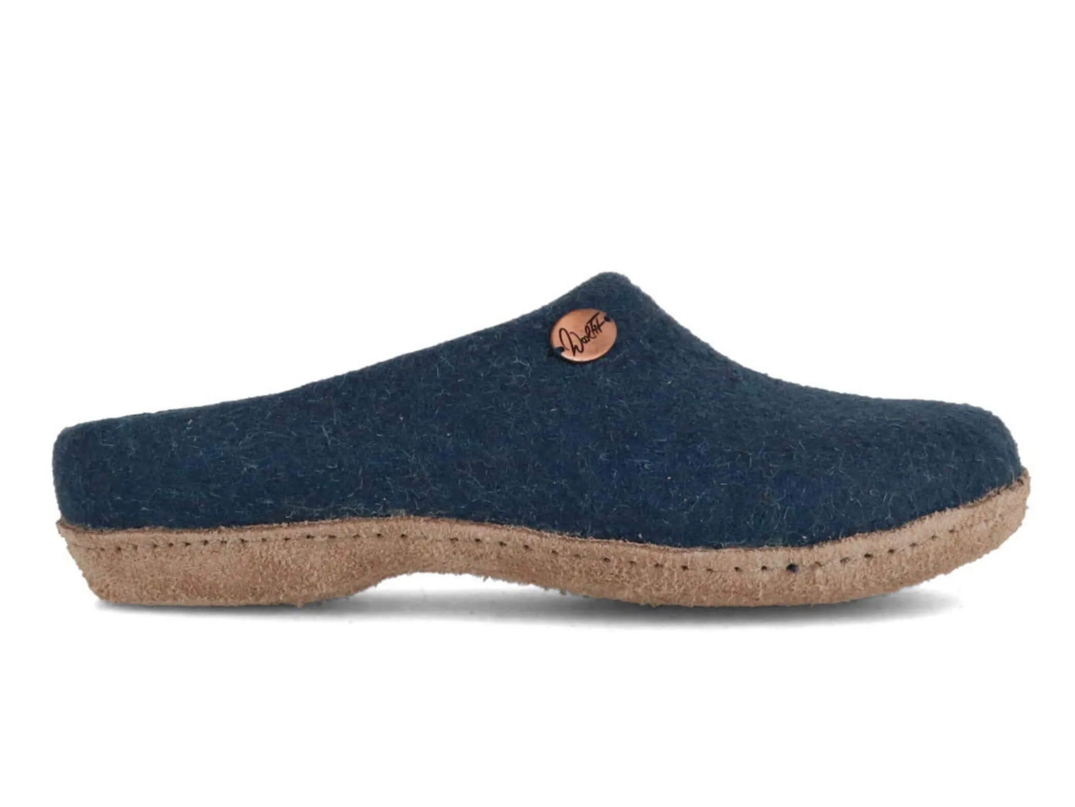 WoolFit Classic | Felt Slippers with Insoles & Leather Sole