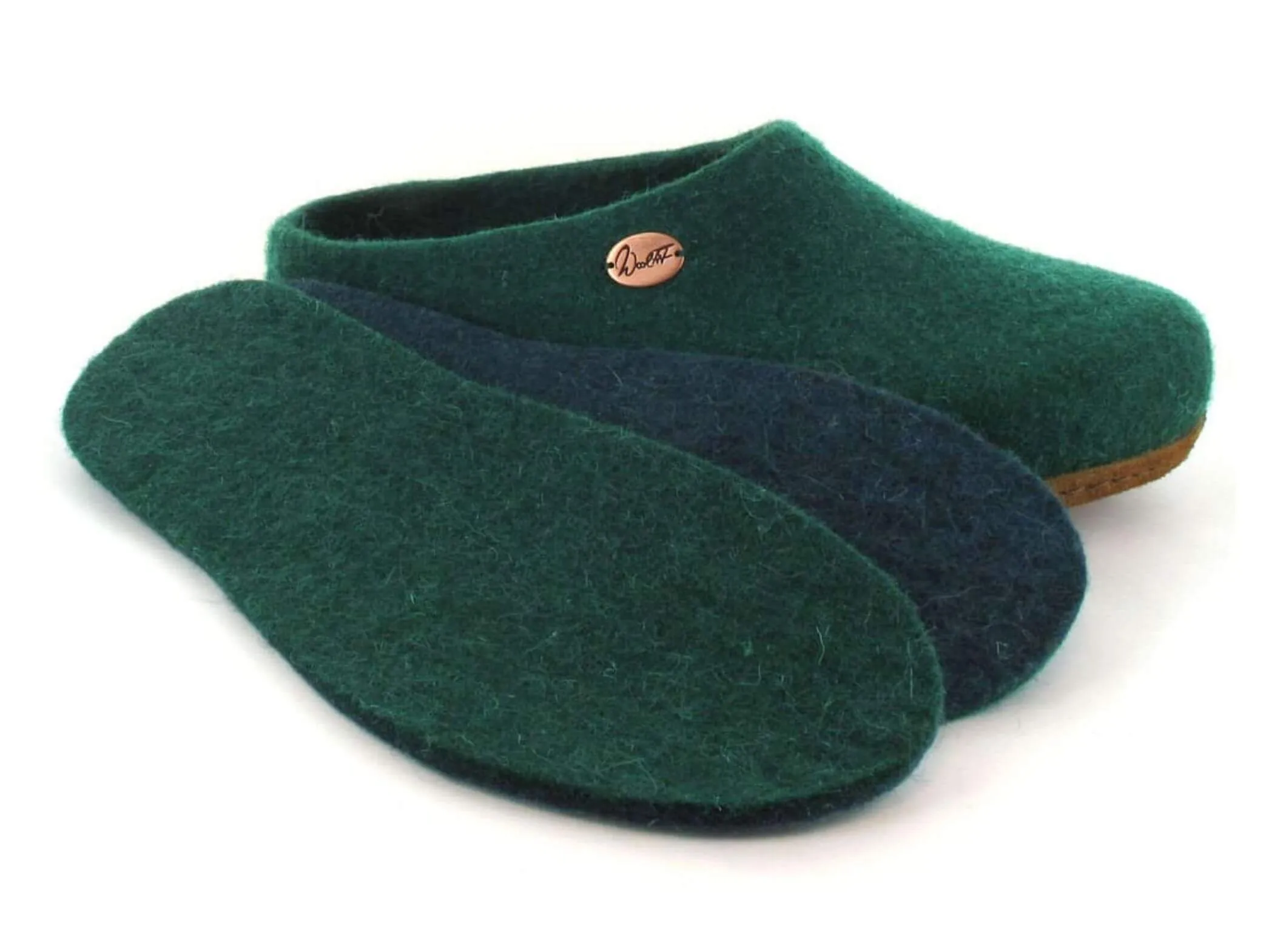 WoolFit Classic | Felt Slippers with Insoles & Leather Sole