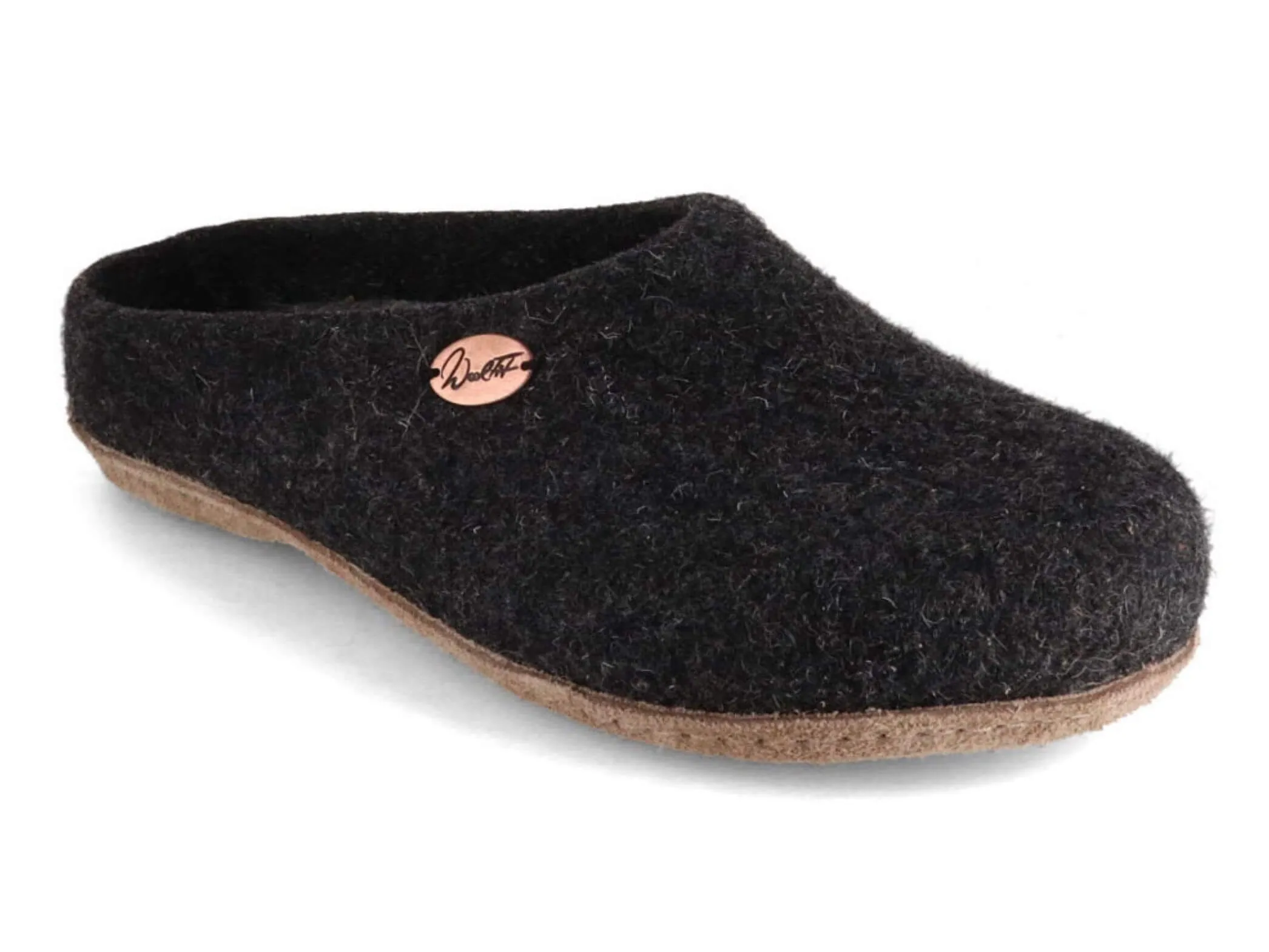 WoolFit Classic | Felt Slippers with Insoles & Leather Sole