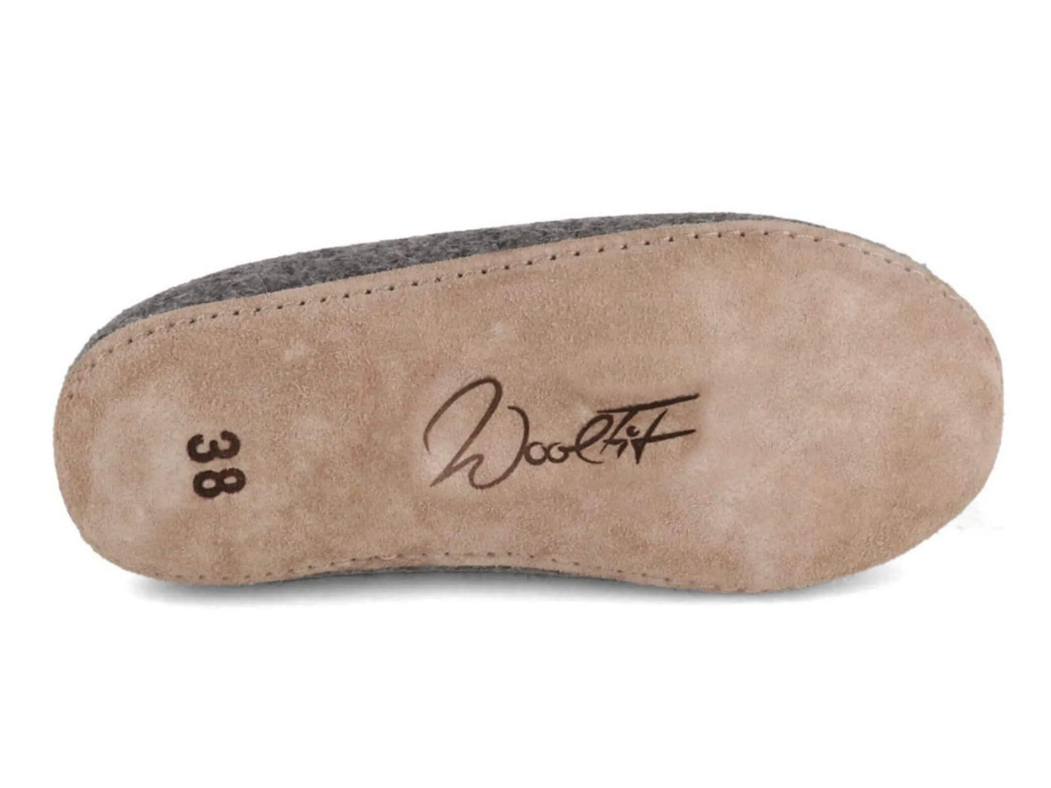 WoolFit Classic | Felt Slippers with Insoles & Leather Sole