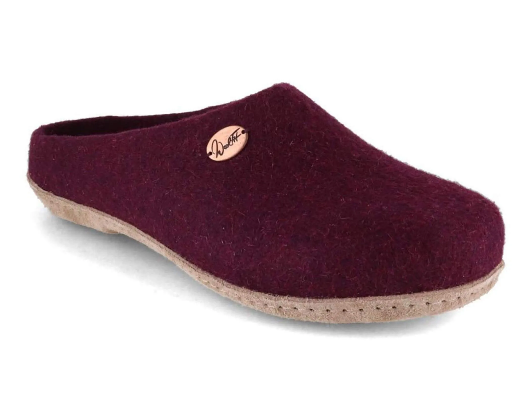 WoolFit Classic | Felt Slippers with Insoles & Leather Sole