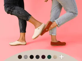WoolFit Classic | Felt Slippers with Insoles & Leather Sole