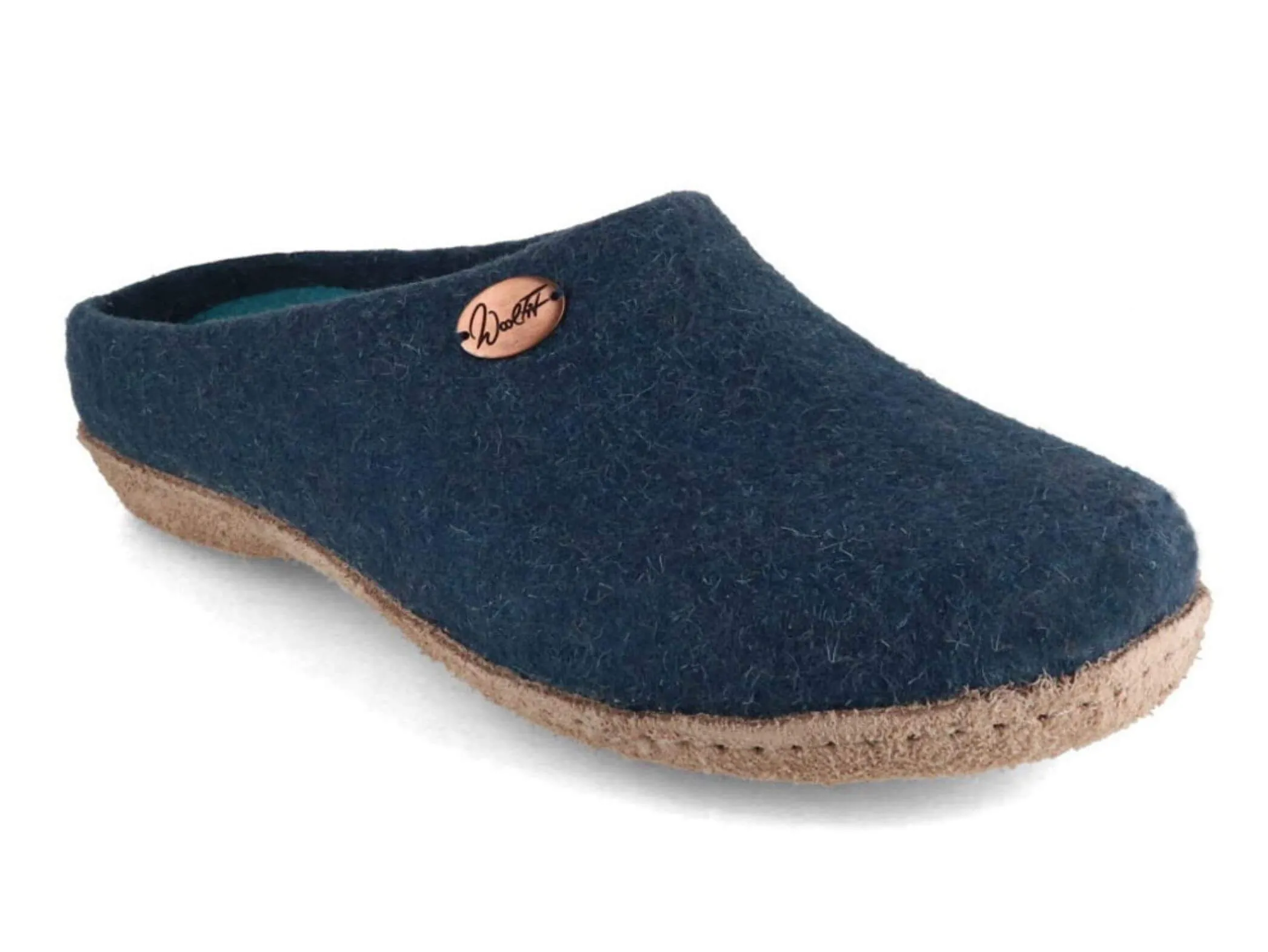 WoolFit Classic | Felt Slippers with Insoles & Leather Sole
