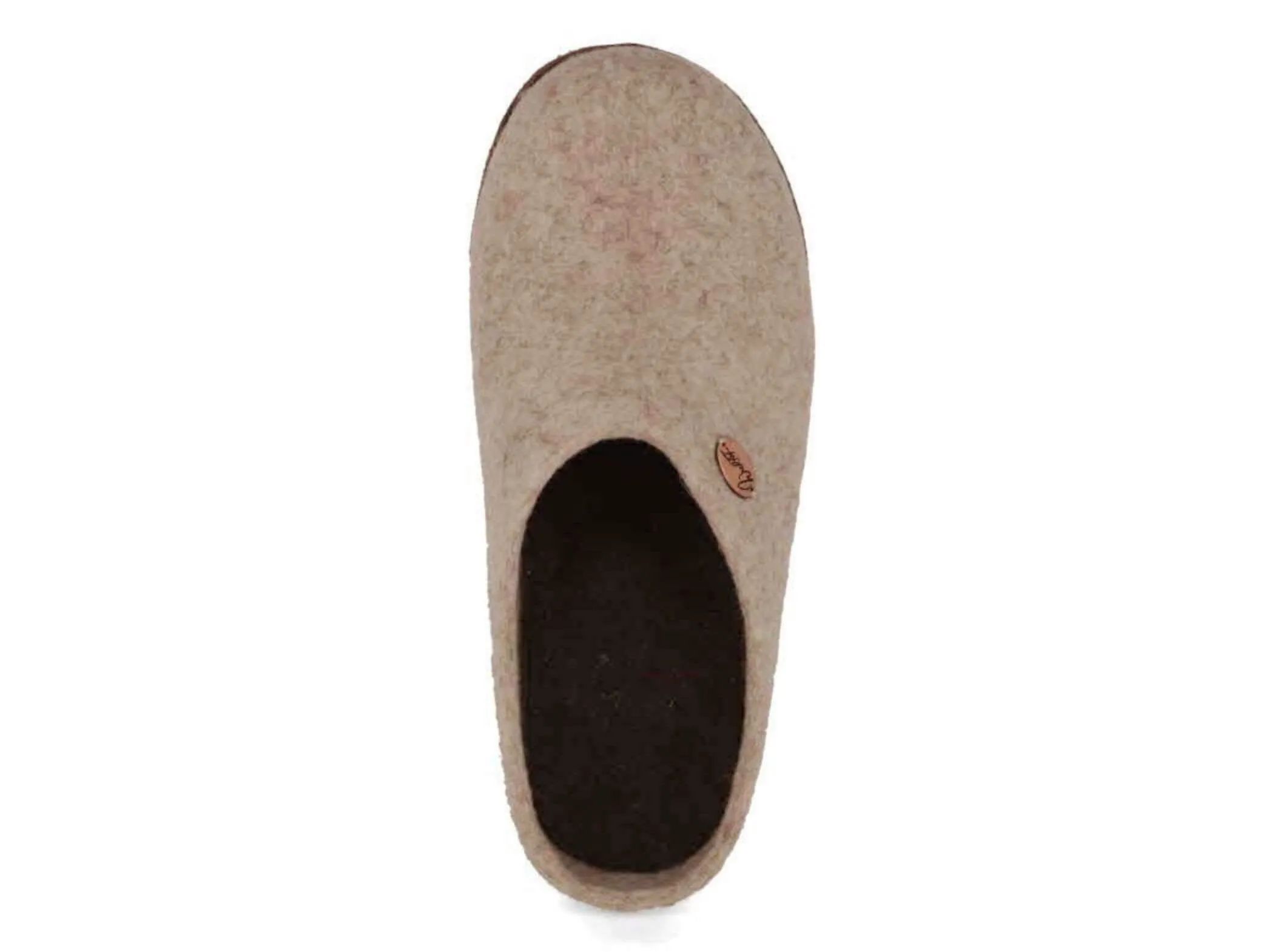 WoolFit Classic | Felt Slippers with Insoles & Leather Sole