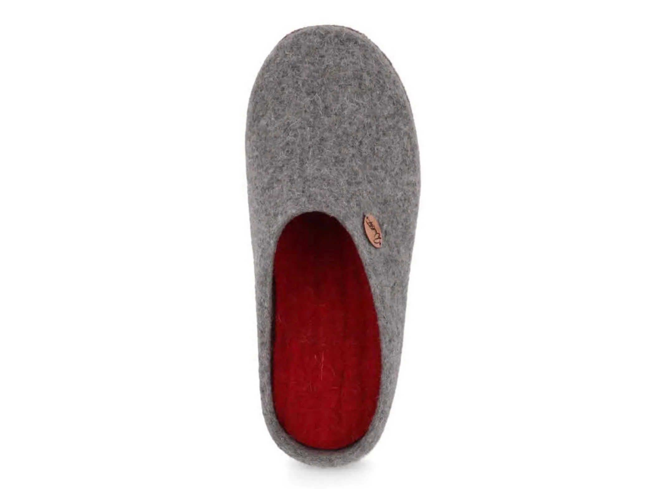 WoolFit Classic | Felt Slippers with Insoles & Leather Sole