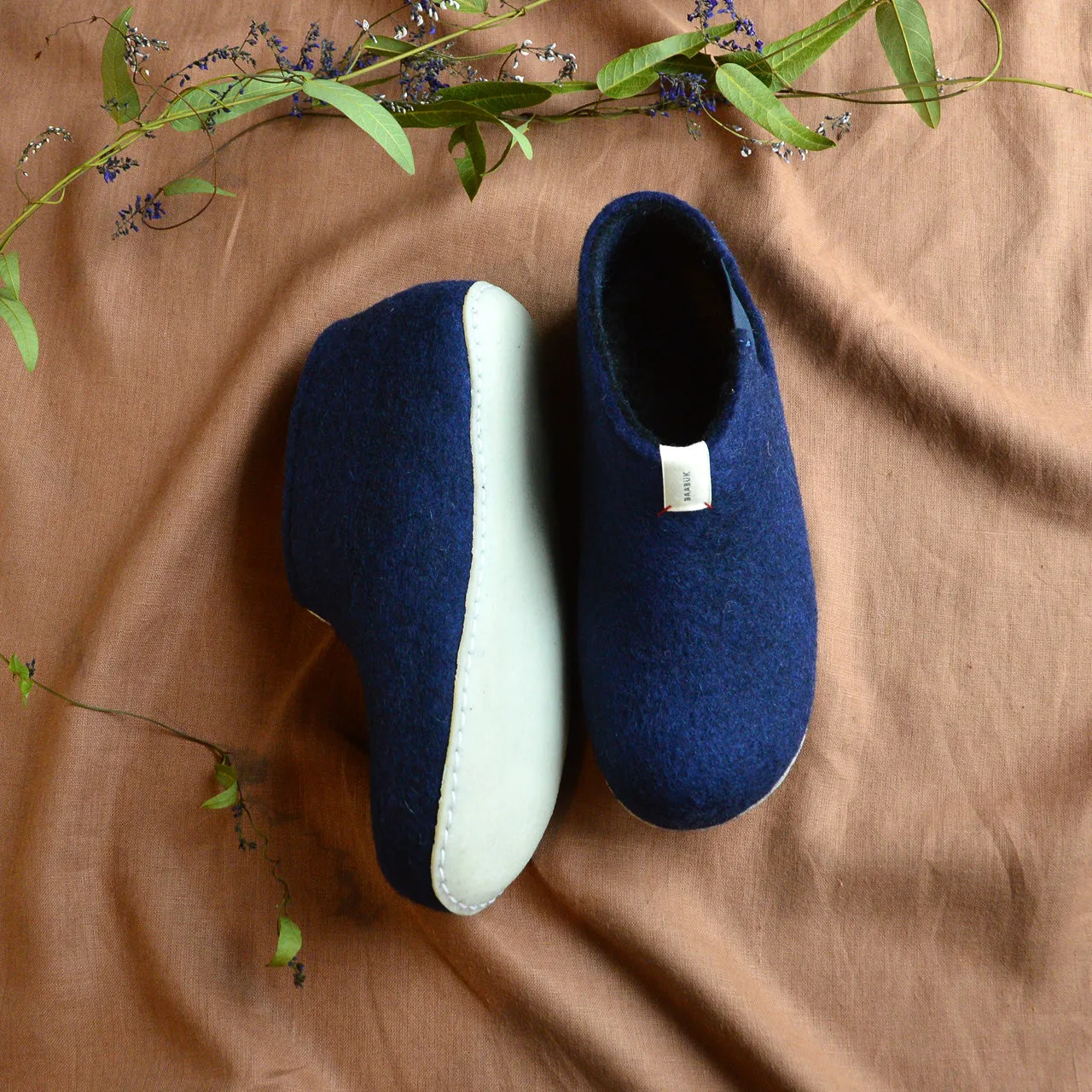 Yves Slipper Boot - Wool Felt - Navy (37) *Last One!
